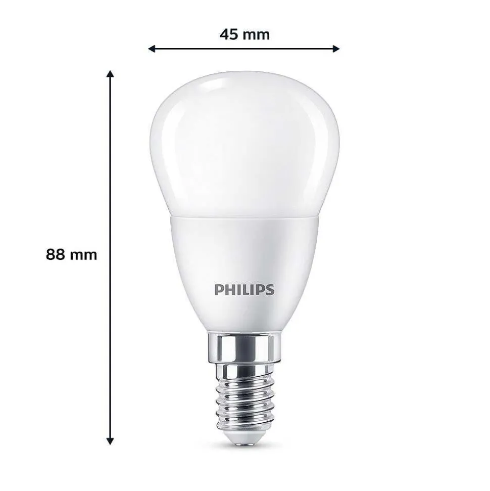 Philips Classic Lot De 6 Led E14 4,9 Watt 2700 Kelvin 470 Lumen