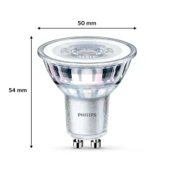 Philips Classic Lot De 3 Led Gu10 3,5 Watt 2700 Kelvin 255 Lumen