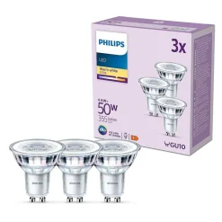 Philips Classic Set De 3 Led Gu10 4,6 Watt 2700 Kelvin 355 Lumen