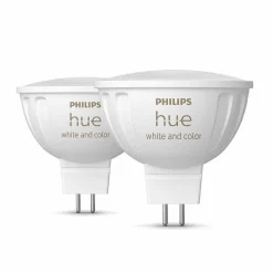 Philips Hue Lot De 2 Led Gu5.3 6,3 Watt 2000-6500 Kelvin 400 Lumen