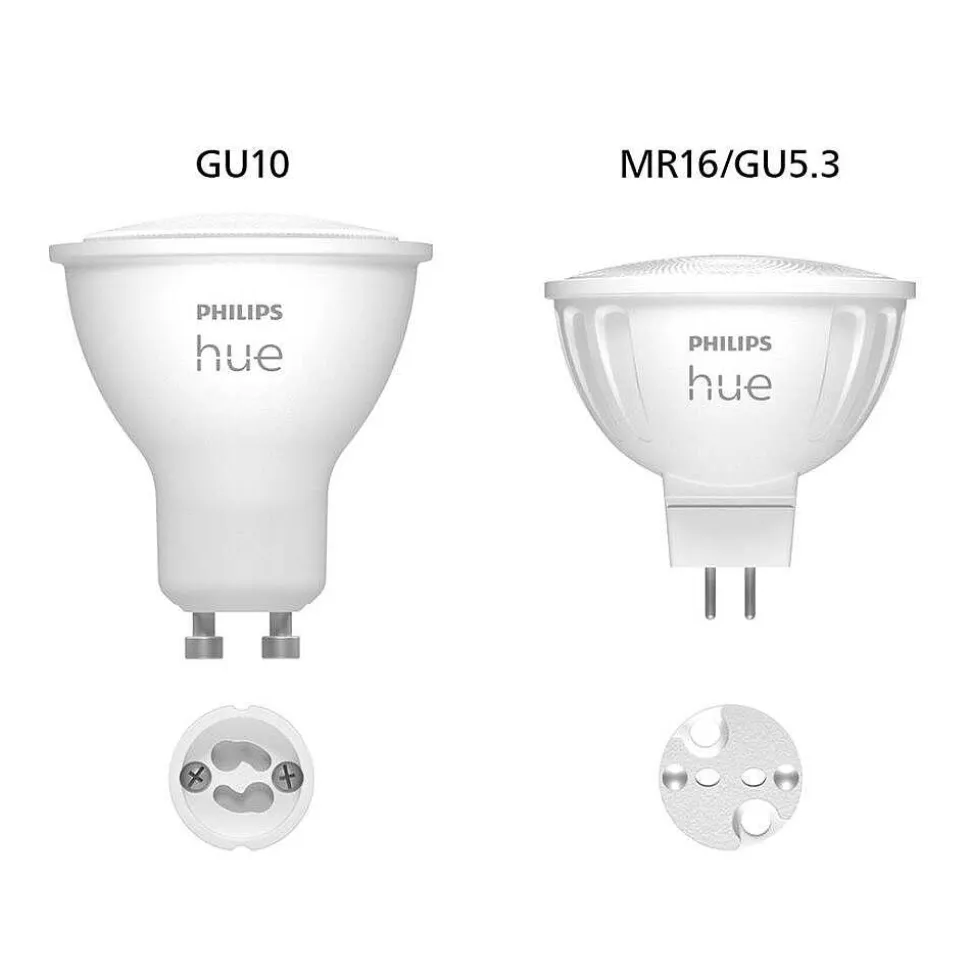 Philips Hue Lot De 2 Led Gu5.3 6,3 Watt 2000-6500 Kelvin 400 Lumen
