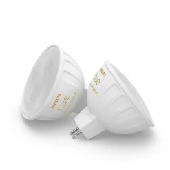 Philips Hue Lot De 2 Led Gu5.3 6,3 Watt 2000-6500 Kelvin 400 Lumen