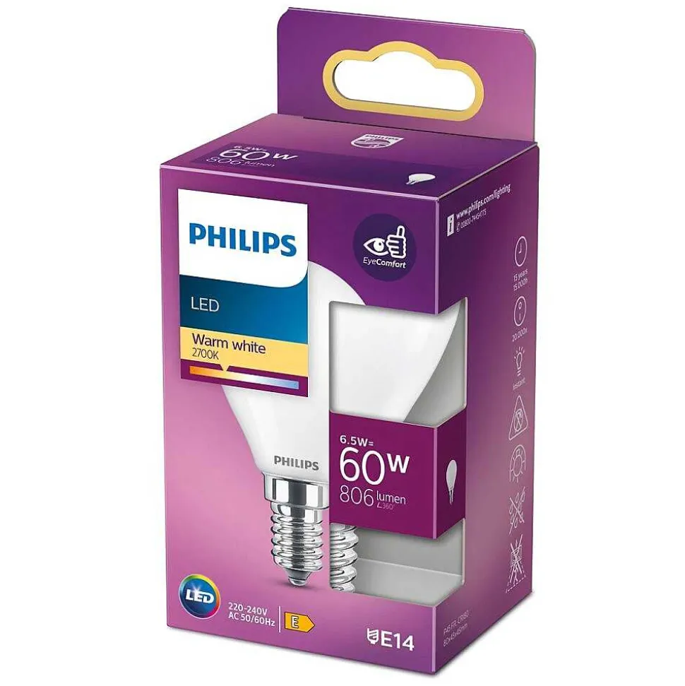 Philips Led E14 6,5 Watt 2700 Kelvin 806 Lumen