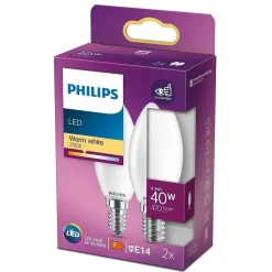 Philips 2X Led E14 4,3 Watt 2700 Kelvin 470 Lumen