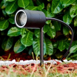 Pique De Terre Froslev Led Noir, 1 Lumiere