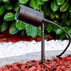 Pique De Terre Froslev Led Noir, 1 Lumiere