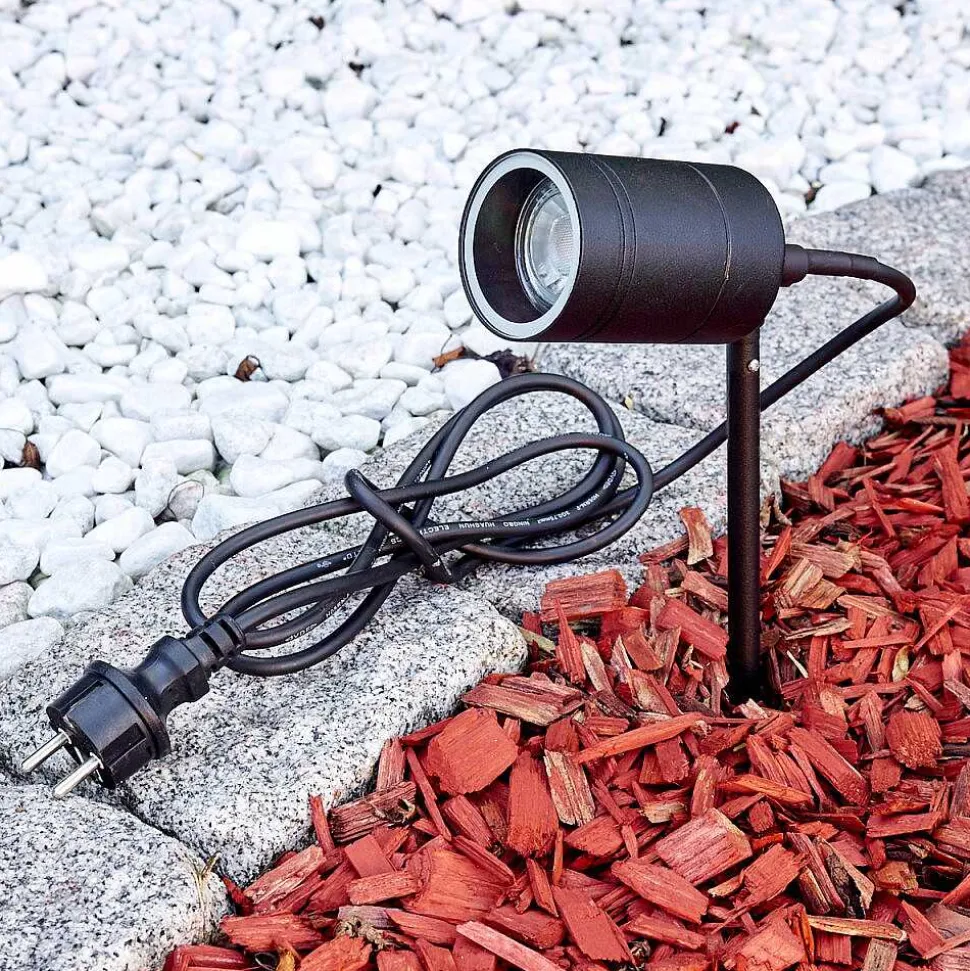 Pique De Terre Froslev Led Noir, 1 Lumiere