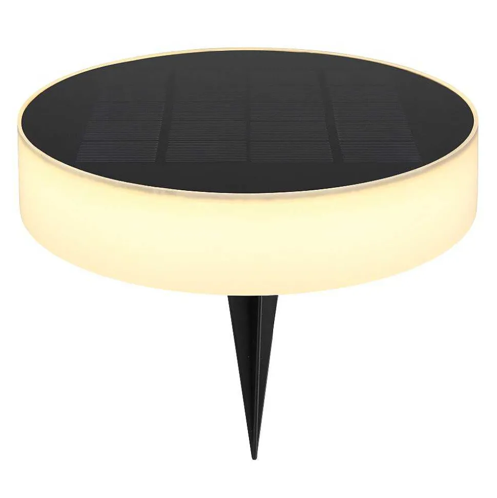 Pique De Terre Globo Solar Led Noir, 1 Lumiere