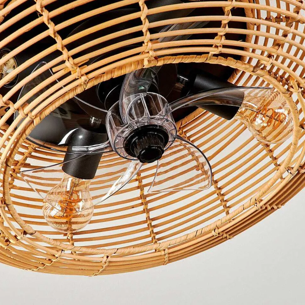 Plafonnier 50 Cm Mulstrand Noir, 4 Lumieres