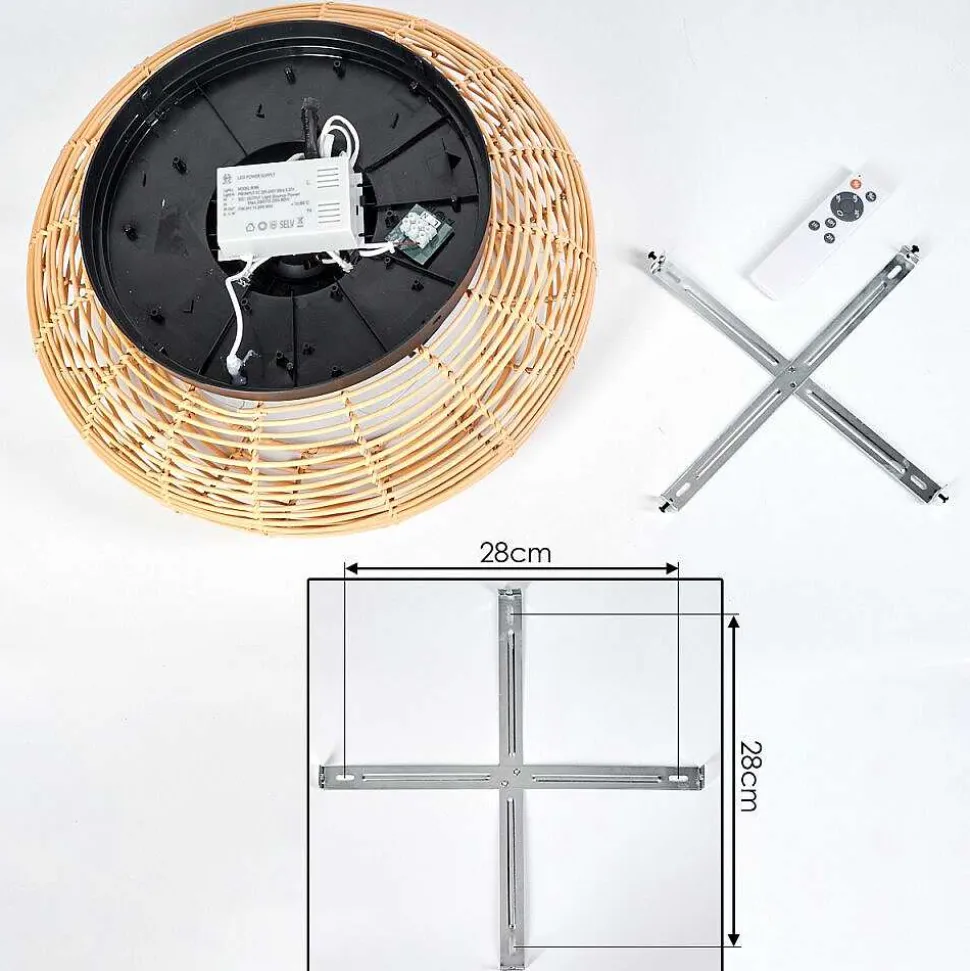 Plafonnier 50 Cm Mulstrand Noir, 4 Lumieres