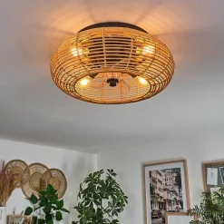 Plafonnier 50 Cm Mulstrand Noir, 4 Lumieres