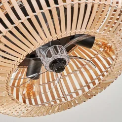 Plafonnier 50 Cm Mulstrand Noir, 4 Lumieres, Telecommandes