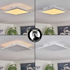 Plafonnier 30 Cm Valmanya Led Blanc, 1 Lumiere