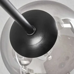 Plafonnier - Verre 12 Cm, 15 Cm Chehalis Clair, Fume, 6 Lumieres