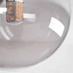 Plafonnier - Verre 10 Cm, 12 Cm, 15 Cm Chehalis Ambre, Fume, 10 Lumieres