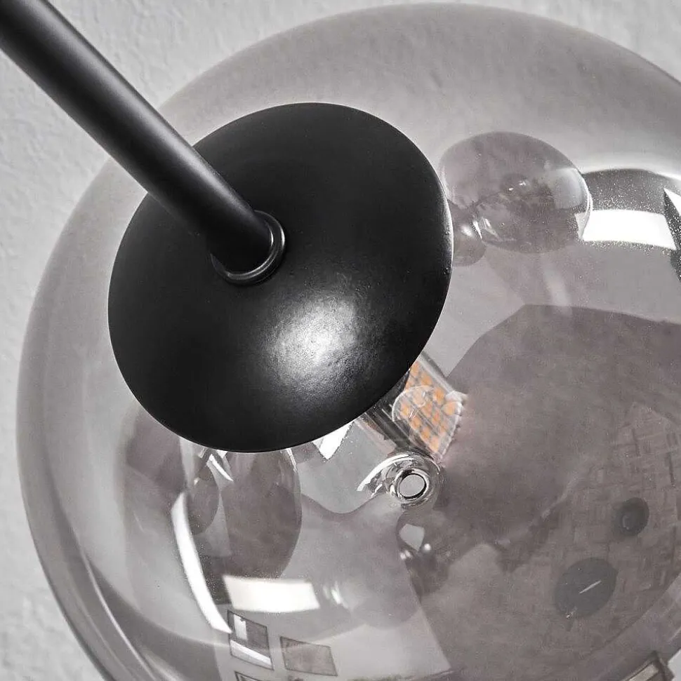 Plafonnier - Verre 15 Cm Chehalis Fume, 6 Lumieres