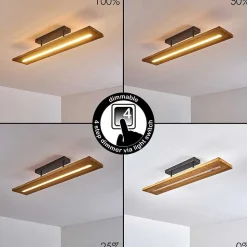 Plafonnier Adak Led Gris, 1 Lumiere