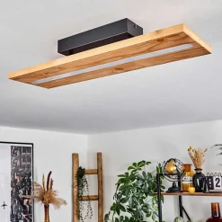 Plafonnier Adak Led Noir, 1 Lumiere