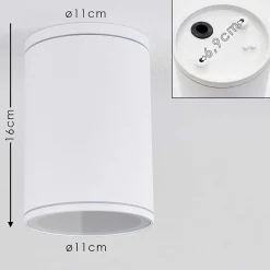 Plafonnier Agua Blanc, 1 Lumiere