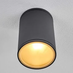 Plafonnier Agua Noir, 1 Lumiere