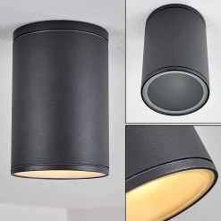 Plafonnier Agua Noir, 1 Lumiere