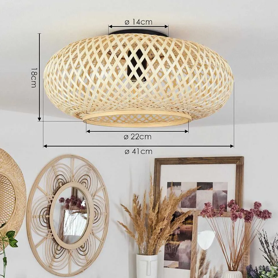 Plafonnier Alavi Noir, 1 Lumiere