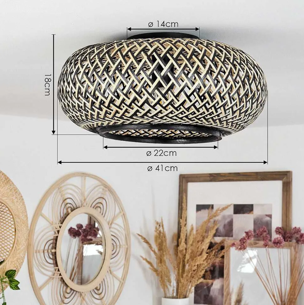 Plafonnier Alavi Noir, 1 Lumiere