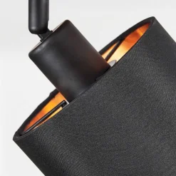 Plafonnier Alsen Ecru, Noir, 4 Lumieres