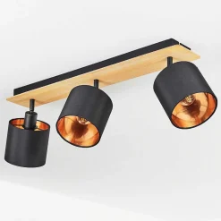 Plafonnier Alsen Ecru, Noir, 3 Lumieres