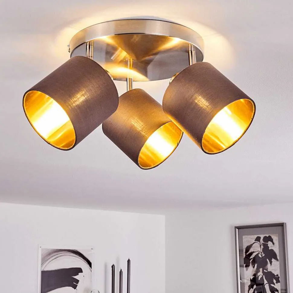 Plafonnier Alsen Nickel Mat, 3 Lumieres