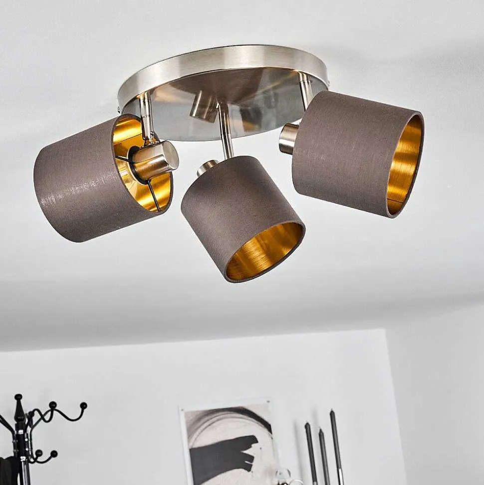 Plafonnier Alsen Nickel Mat, 3 Lumieres