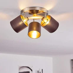 Plafonnier Alsen Nickel Mat, 3 Lumieres