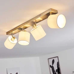 Plafonnier Alsen Nickel Mat, 4 Lumieres