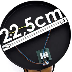 Plafonnier Alsen Noir, 3 Lumieres