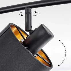 Plafonnier Alsen Noir, 4 Lumieres