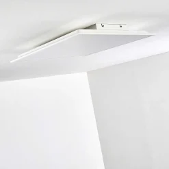 Plafonnier Antria Led Blanc, 1 Lumiere, Telecommandes, Changeur De Couleurs