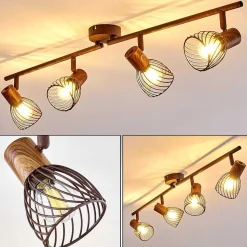 Plafonnier Arjen Brun, Rouille, 4 Lumieres