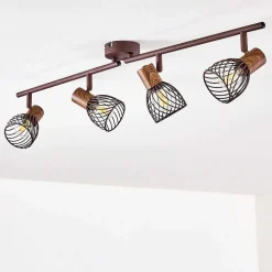 Plafonnier Arjen Brun, Rouille, 4 Lumieres