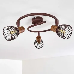 Plafonnier Arjen Rouille, 3 Lumieres