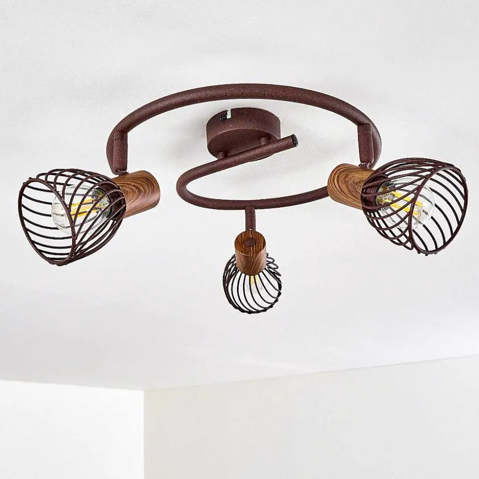 Plafonnier Arjen Rouille, 3 Lumieres