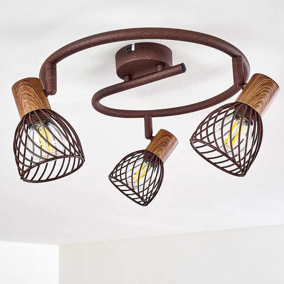 Plafonnier Arjen Rouille, 3 Lumieres