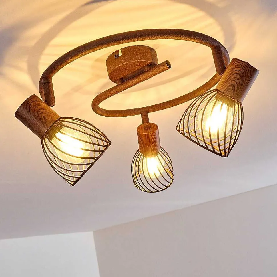 Plafonnier Arjen Rouille, 3 Lumieres