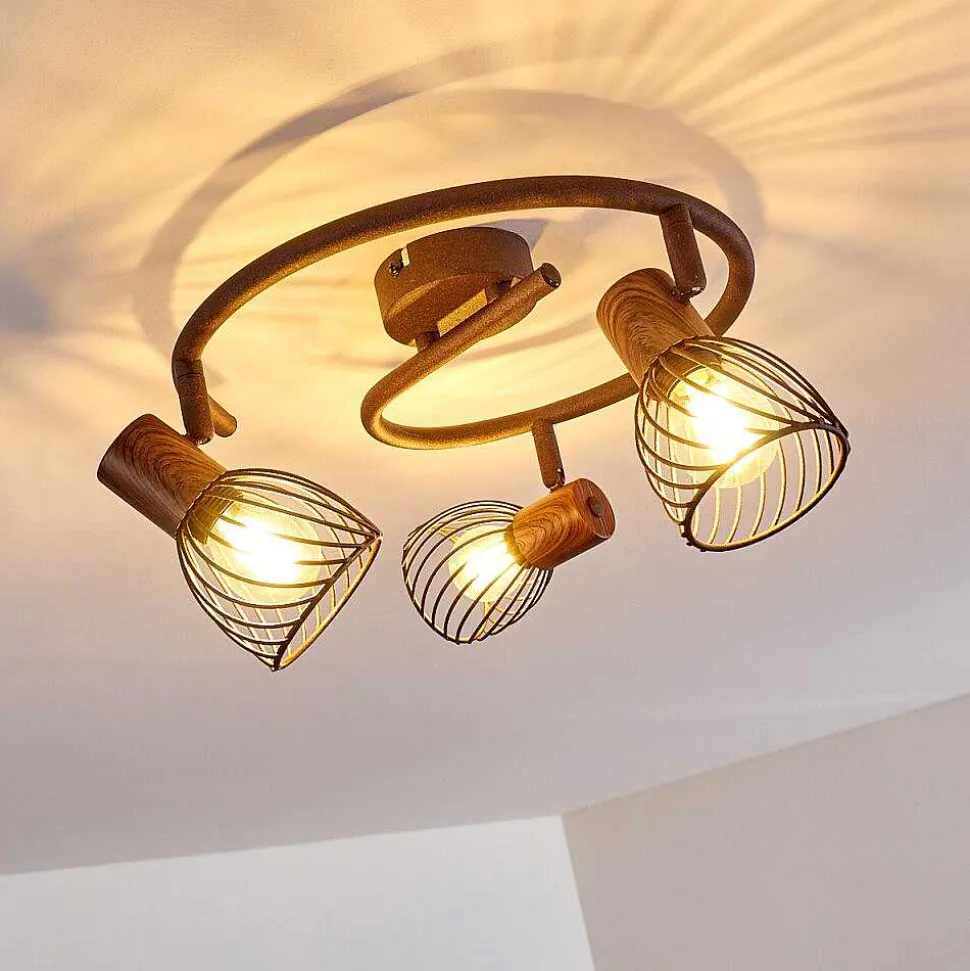 Plafonnier Arjen Rouille, 3 Lumieres