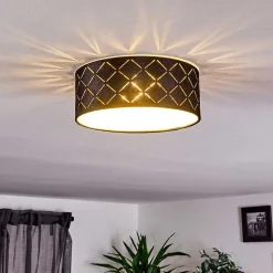 Plafonnier Arnoya Cuivre, Noir, 1 Lumiere