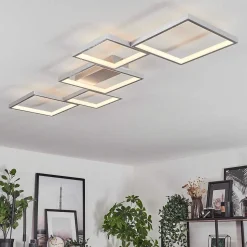 Plafonnier Bacolod Led Argente, 1 Lumiere