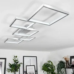 Plafonnier Bacolod Led Argente, 1 Lumiere