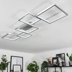 Plafonnier Bacolod Led Argente, 1 Lumiere