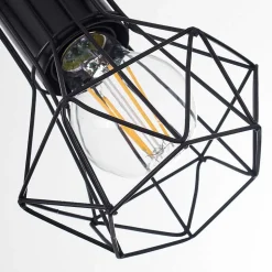 Plafonnier Bardhaman Noir, 4 Lumieres