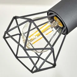 Plafonnier Baripada Anthracite, Chrome, 6 Lumieres