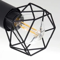 Plafonnier Baripada Noir, 3 Lumieres